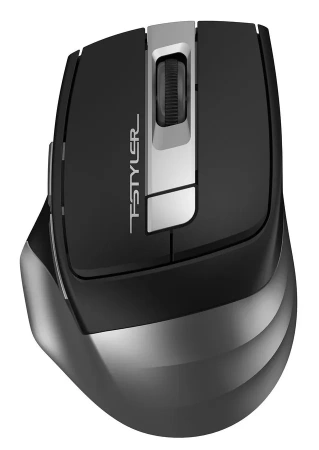 Мышь A4TECH Fstyler FG35, беспроводная, USB, серый и черный
