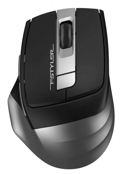 Мышь A4TECH Fstyler FG35, беспроводная, USB, серый и черный