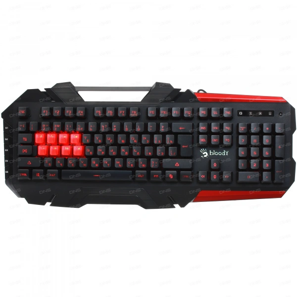(B3590R (BLACK+RED)) Клавиатура A4Tech Bloody B3590R механическая черный/красный USB for gamer LED (B3590R (BLACK+RED))