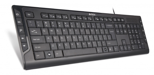 (KD-600) Клавиатура A4Tech KD-600 черный USB slim Multimedia