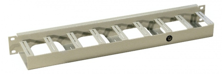 (REC-VP1-40-GY) Органайзер (металлический), полукольцо, глуб.40 мм, 19" 1U, серый