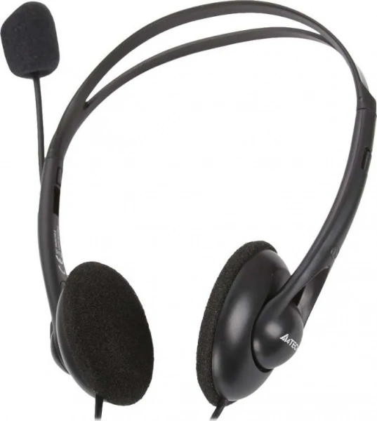 (HS-6) Наушники с микрофоном A4Tech HS-6 черный 2м накладные оголовье