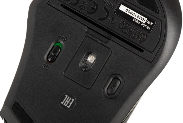 Мышь A4TECH Fstyler FB35, беспроводная, USB, зеленый и черный