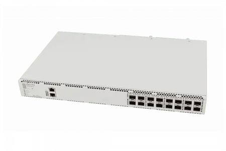 (MES5316A) Ethernet-коммутатор MES5316A, 1x10/100/1000BASE-T (ООВ), 16x10GBASE-R (SFP+)/1000BASE-X (SFP), коммутатор L3, 2 слота для модулей питания