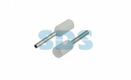 (08-0811) Наконечник штыревой втулочный изолированный F-8 мм 0.5 мм² (НШВи 0.5-8) белый REXANT