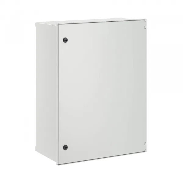 (CN50863) Цельный навесной шкаф из фибергласа без МП со сплошной дверью 800х600х300 (ВхШхГ) мм