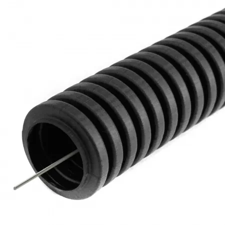 Труба гофрированная ПВХ легкая 350 Н черная с/з d16 мм (10м) Промрукав (PR01.0143)