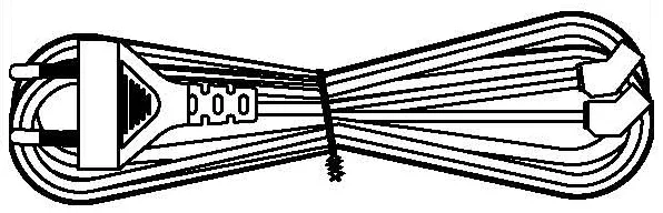 (237244)Hyperline KL-FCRD-2F-EU-1.8-BK Кабель питания для вентилятора 120x120x38 мм, 2 разъема под плоские контакты, с евровилкой без заземления, 1.8