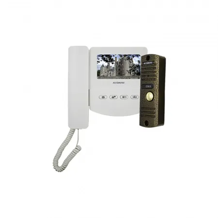 AT-home4 Комплект домофонии WH-BZ Цветной 4-x проводный, 4,3" LCD TFT (480х272) видеодомофон