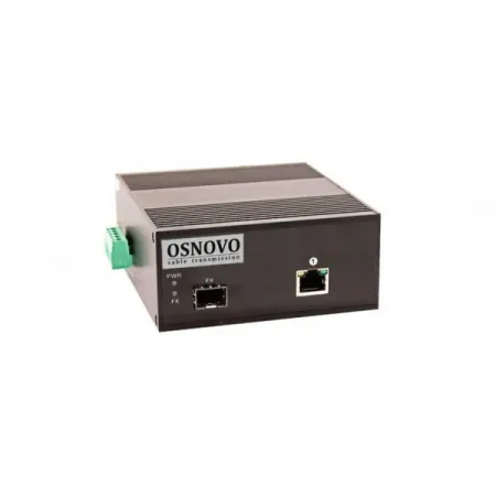 OMC-1000-11X/I Промышленный компактный медиаконвертер Gigabit Ethernet