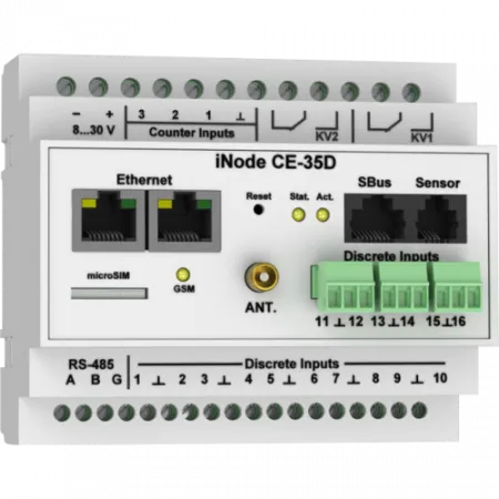 iNode CE-35D Контроллер управляющий WEB / SNMP для монтажа на DIN- рейку