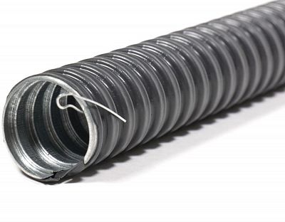 (zeta44704) Металлорукав в ПВХ изоляции РЗ-ЦПнг-18 (50 м) с протяжкой ЗЭТАРУС