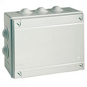 (54300) Коробка ответвит. с 10 кабельными вводами д.40мм, IP55, 300х220х120мм