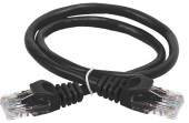 (PC09-C5EUL-05M) ITK Коммутационный шнур кат. 5Е UTP LSZH 0,5м чёрный.  Категория: 5E; Тип кабеля: UTP; Длина: 0.5 м; Тип коннектора подключения 1: RJ