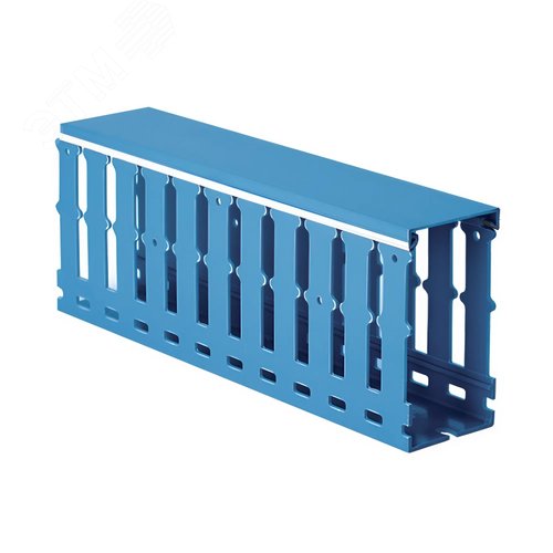 (00239RL) Короб перфорированный, синий RL12 80x60 (24 м/уп)