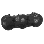 Коробка установочная ЭРА KUP-3-70-45 черная 3х местная 212х70х45мм для полых стен саморезы металлические лапки IP20 (Б0051422)