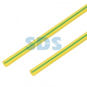 (55-6007) Термоусадочная трубка 60/30 мм, желто-зеленая, упаковка 10 шт. по 1 м PROconnect