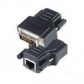 DE01ERK Комплект для передачи DVI-сигнала по кабелю витой пары CAT5e/6, состоит из передатчика DE01ET (DVI-I) и приемника DE01ER (DVI-I)