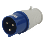Вилка ЭРА V-32-2P-PE-IP44 переносная 023 2Р+РЕ 32А 220В IP44 (Б0032852)