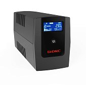 (INFOLCD1500S) Линейно-интерактивный ИБП (UPS) ДКС серии Info LCD, 1500 ВА/900 Вт, 1/1, 3xSchuko, USB + RJ45, LCD, 2x8Aч
