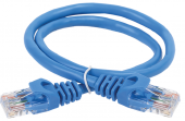(PC03-C6U-2M) ITK Коммутационный шнур кат. 6 UTP PVC 2м синий. Категория: 6; Тип кабеля: UTP; Длина: 2.0 м; Тип коннектора подключения 1: RJ45 8(8); Т