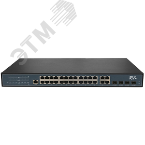 RVi-1NSM24G-4C Коммутатор L2 с питанием по PoE (1 серия)