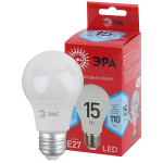Лампочка светодиодная ЭРА RED LINE LED A60-15W-840-E27 R E27 / Е27 15 Вт груша нейтральный белый свет (Б0046356)