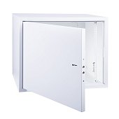 (04-2252) 19" Настенный шкаф REXANT "АНТИВАНДАЛЬНЫЙ" распашной 8U 600×400×450мм,(ШхГхВ) RAL 7035