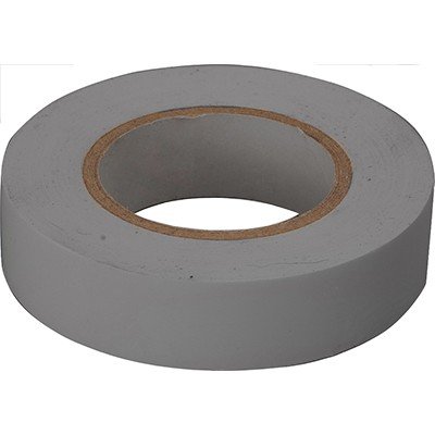 (KR-09-2208) Изолента ПВХ 0,13х19 мм, 25 м, серая KRANZ