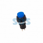 (36-3071) Выключатель-кнопка  250V 1А (2с) ON-OFF  синяя  Micro  REXANT