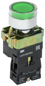 (BBT50-BW-K06) Кнопка управления LAY5-BW3361 с подсветкой зеленый 1з ИЭК