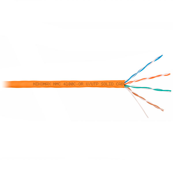 (NMC 4100C-OR) Кабель витая пара NIKOMAX U/UTP 4 пары, Кат.5e (Класс D)