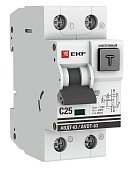 (DA63-25-30e) Дифференциальный автомат АВДТ-63 25А/ 30мА (хар-ка C, электронный тип A) 6кА EKF PROxima