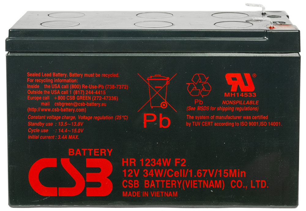 Аккумулятор csb hr1234w. Аккумуляторная батарея CSB HR 1234w f2. CSB HR-1234w f2 для ups (12v, 9ah). CSB батарея hr1234w (12v, 9ah, 34w) клеммы f2. Аккумуляторная батарея CSB hr1234w CSB Energy Technology.