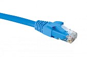 Eurolan 21D-U5-0EBU Коммутационный шнур категории 5e U/UTP, LSZH, 0,5 м, синий