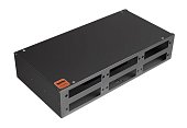 (250439)Hyperline FO-19R-2U-6xSLT-W140H42-48UN-BK Бокс оптический универсальный 19"