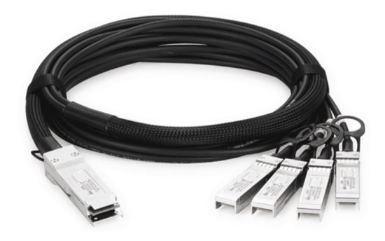 (GL-CC-QSFP4SS-020) DAC кабель GIGALINK QSFP28 в 4хSFP28, 100 Гбит/с в 4х25 Гбит/с, 2 м