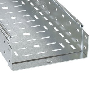 (3530315ZL) Лоток перфорированный 150х80 L 3000 толщ. 1,5 мм, цинк-ламельный (6 м/уп)