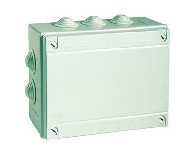 (53800) Коробка ответвительная с 8+2 кабельными вводами д.25/20 мм, IP55,100х100х50 мм