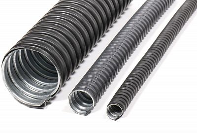 (zeta42217) Металлорукав в ПВХ изоляции МРПИ НГ 50 (20 м/уп.) черный ЗЭТАРУС