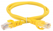 (PC05-C5EUL-7M) ITK Коммутационный шнур кат. 5Е UTP LSZH 7м желтый.  Категория: 5E; Тип кабеля: UTP; Длина: 7.0 м; Тип коннектора подключения 1: RJ45