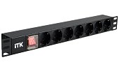 (PH13-7D3) ITK PDU 7 роз. нем. ст, с выкл. и защ. от перенапр., вх.С14