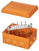 (FSB21804) Коробка пластиковая FS с кабельными вводами и клеммниками, IP55, 150х110х70 мм, 8р, 450V, 6A,4 мм2