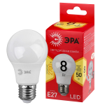 Лампочка светодиодная ЭРА RED LINE LED A55-8W-827-E27 R Е27 / E27 8 Вт груша теплый белый свет (Б0052659)