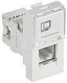 (PR-KK40D-RI-0-1-C06U-K01) PRIMER РКИ-10-00-П-6 Розетка компьютерная RJ45 UTP кат.6 (1 модуль) белая IEK