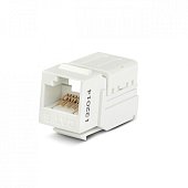 (46044)Hyperline KJNE-8P8C-C6-90-WH Вставка Keystone Jack RJ-45(8P8C)