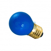 (401-113) Лампа накаливания e27 10 Вт синяя колба