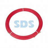 (47-1050) Протяжка кабельная (мини УЗК в бухте), стеклопруток, d=3,5 мм 50 м красная
