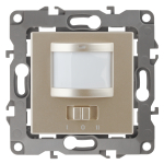 12-4103-04 ЭРА Датчик движения 2-проводной, 180-240В, 200Вт, IP20, Эра12, шампань (6/60/1800) (Б0031254)