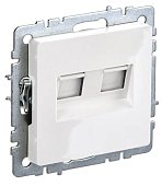 (BR-K20-1-K01) BRITE Роз. комп. 2-ая RJ45 кат.5E РК10-2-БрБ бел. IEK (BR-K20-1-K01) BRITE Роз. комп. 2-ая RJ45 кат.5E РК10-2-БрБ бел. IEK